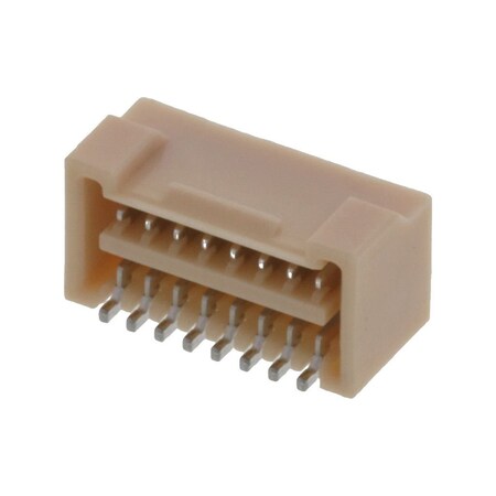 Molex Board Connector, 16 Contact(S), 2 Row(S), Male, Right Angle, 0.049 Inch Pitch, Surface Mount 5041891670